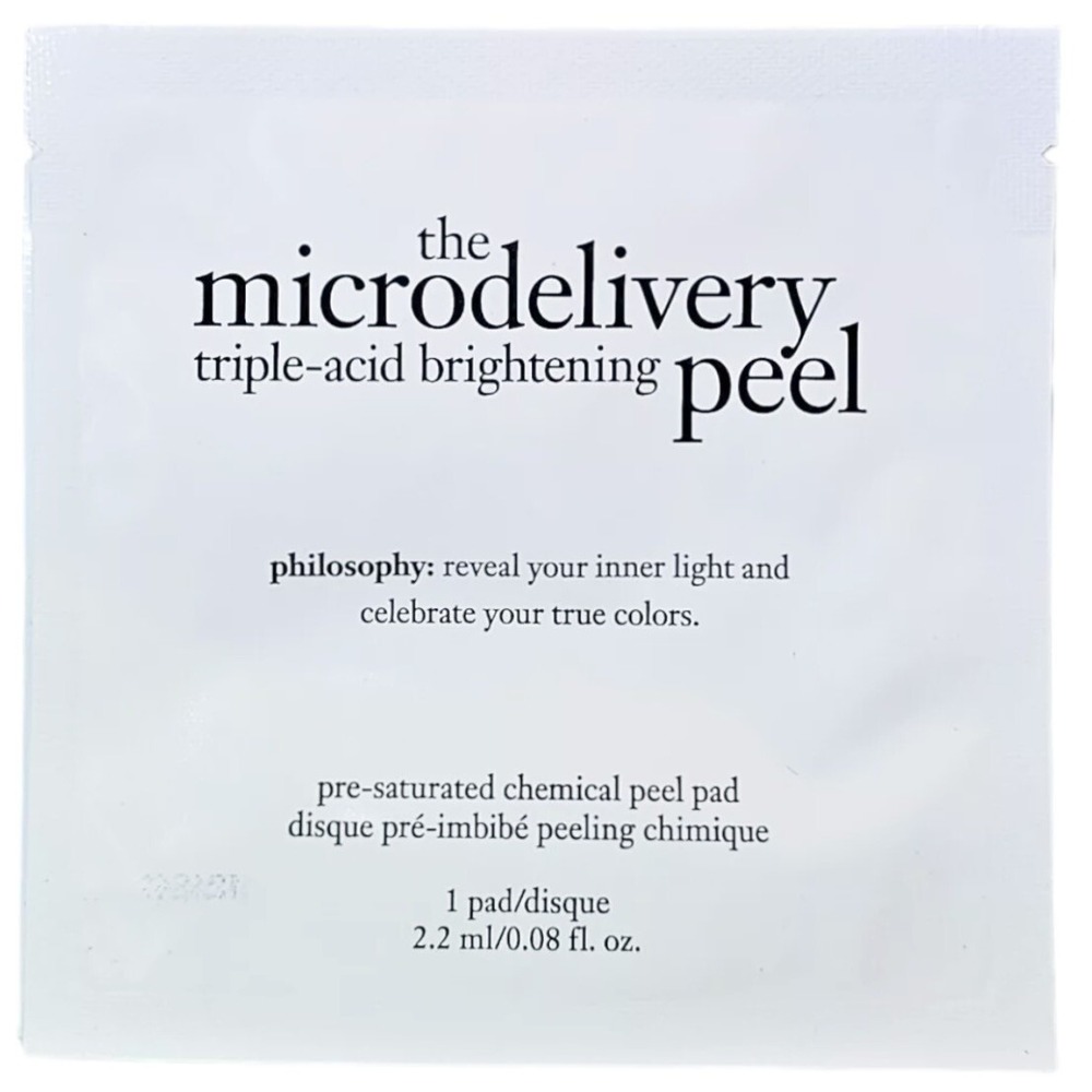 PHILOSOPHY The Microdelivery Triple-Acid Brightening (1) Peel Pad 0.08 oz 2.2 ml